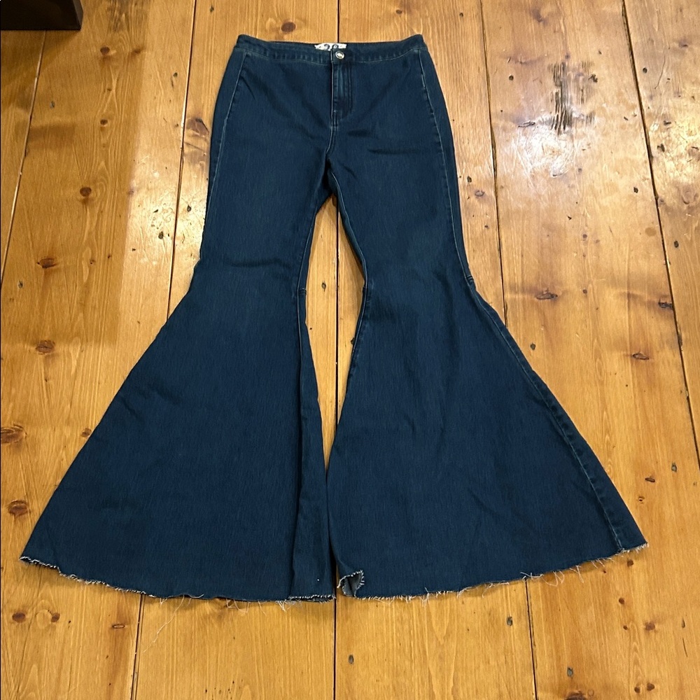 We The Free Dark Blue Flare Jeans